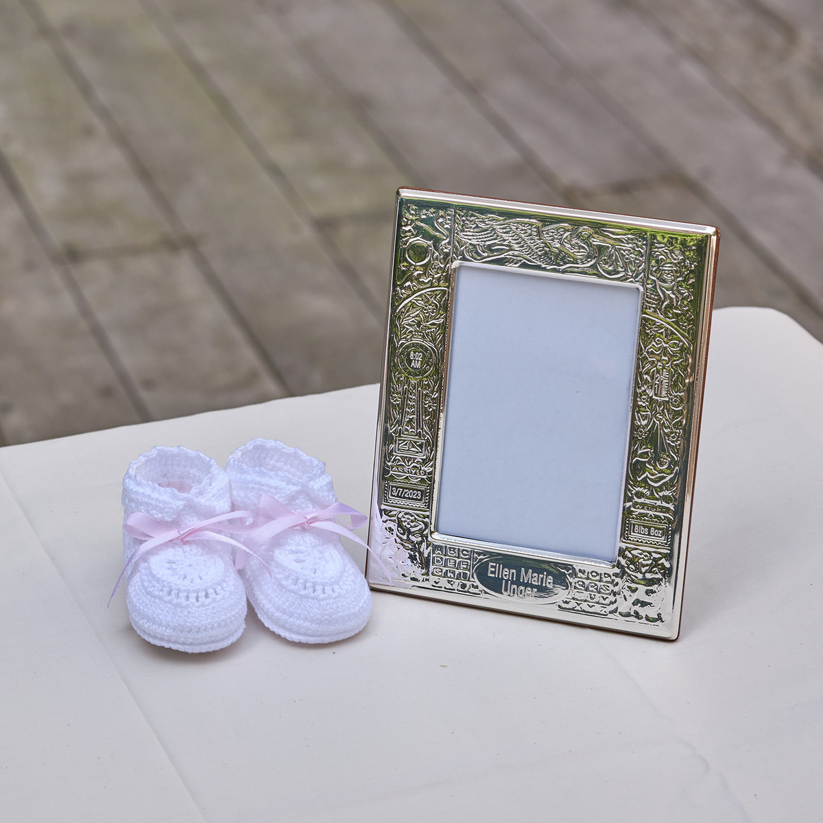 Silver Baby Picture frames All Silver Gifts