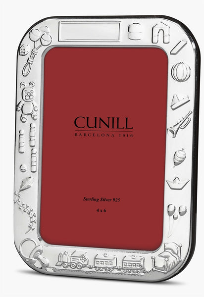Cunill 'Toys' 4x6 Sterling Silver Picture Frame