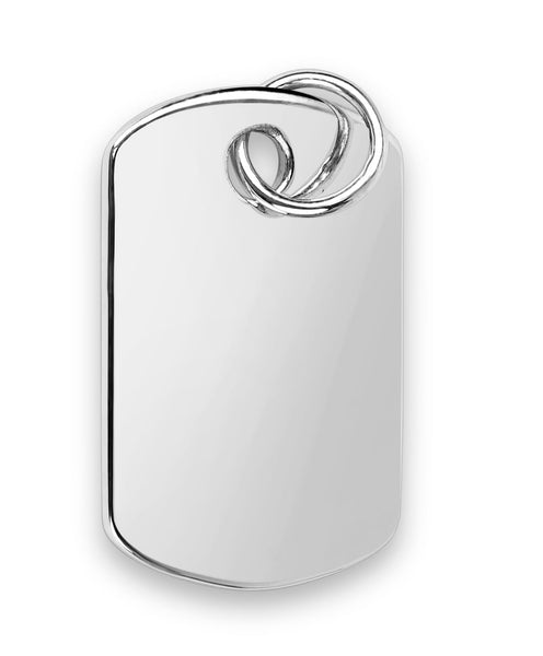 Sterling Silver Dog Collar Tag by Krysaliis