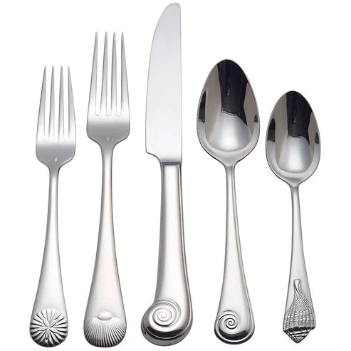 Reed & Barton Sea Shell Flatware Place Setting – 5 Pieces