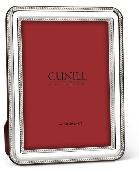 Cunill ''Addison Bead' 4 x 6 Non-Tarnish Sterling Silver Picture Frame
