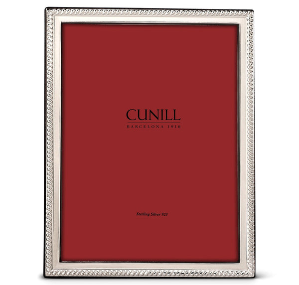 Cunill 'Rope Slim' 5x7 Non-Tarnish Sterling Silver Picture Frame