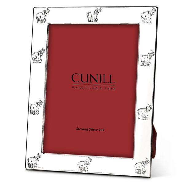 Cunill 'Elephants' 4x6 Sterling Silver Picture Frame