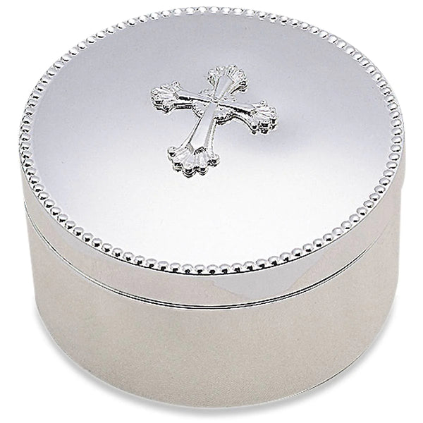 Reed and Barton Abbey Cross Silverplate Keepsake Box