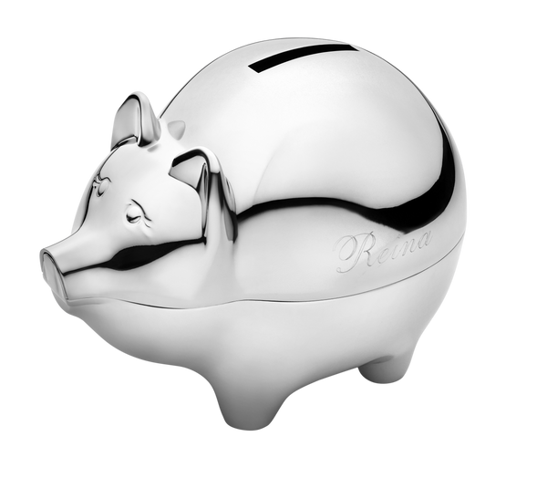Krysaliis Silver-plate Piggy Baby Bank