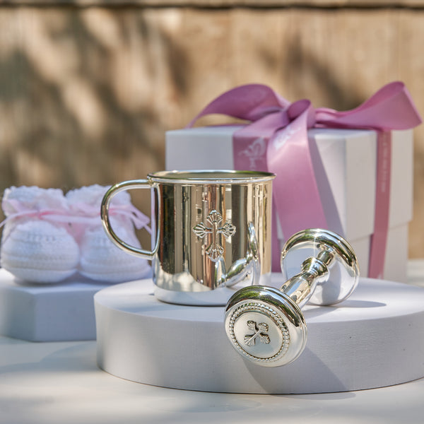 Krysaliis Sterling Silver Cross Collection Baby Gift Set