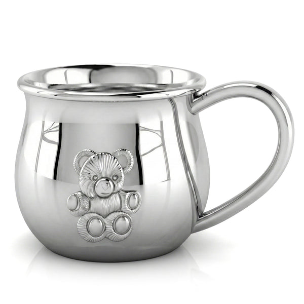 Krysaliis Teddy Embossed Bulge Cup in High Micron Sterling Silver Layer