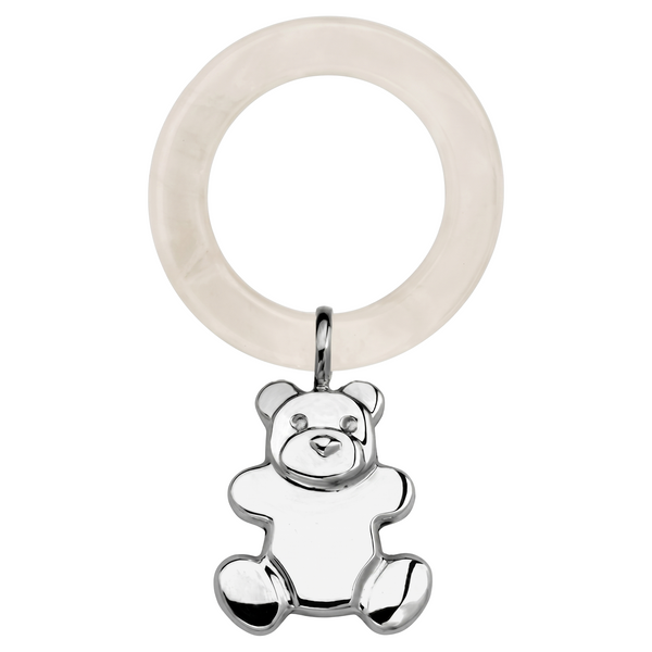 Krysaliis Sterling Silver Bear Teething Ring