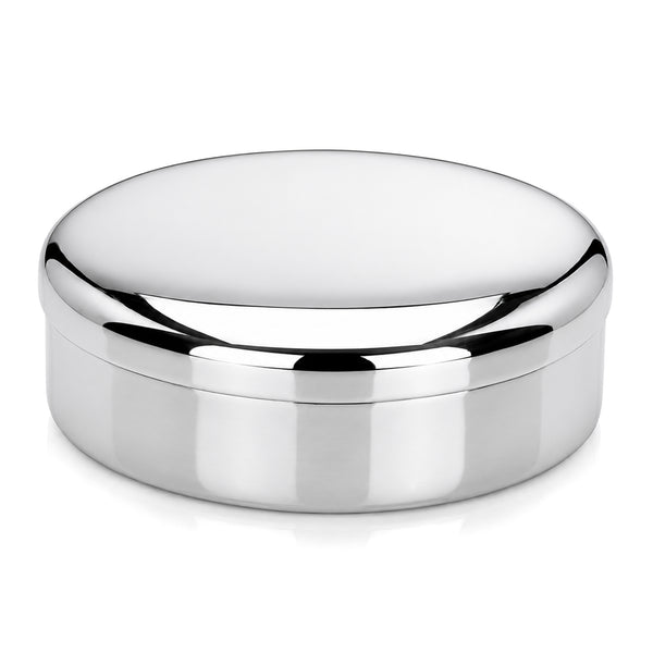 Krysaliis Sterling Silver Round Keepsake Box