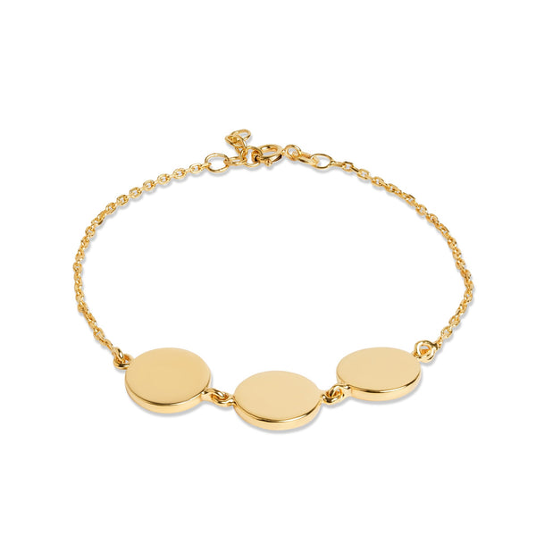 Mysha Personalized Eternal Triple Initial Circle Bracelet
