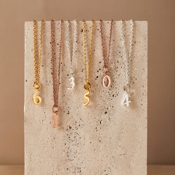 Mysha Personalized Numbers Pendant