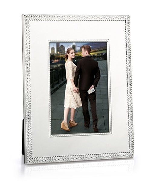 Krysaliis Silver Plate Roped Edge 5X7 Picture Frame