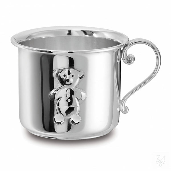 Krysaliis Sterling Silver Baby Cup with handle - Bubu Bear