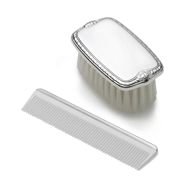 Empire Sterling Boys Plain Brush & Comb