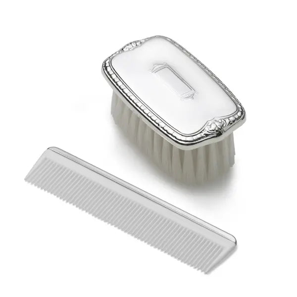 Empire Sterling Boys Shield Design Brush & Comb