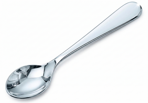 Classic Sterling Silver Baby Feeding Spoon by Krysaliis