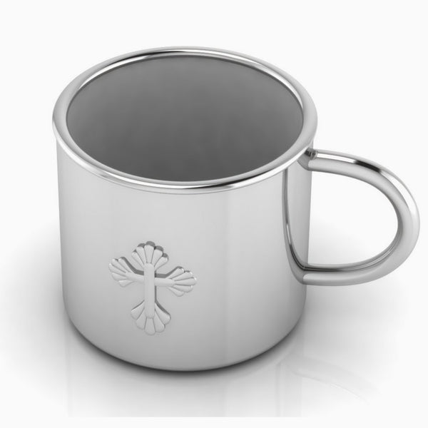 Krysaliis Sterling Silver Cross Baby Cup