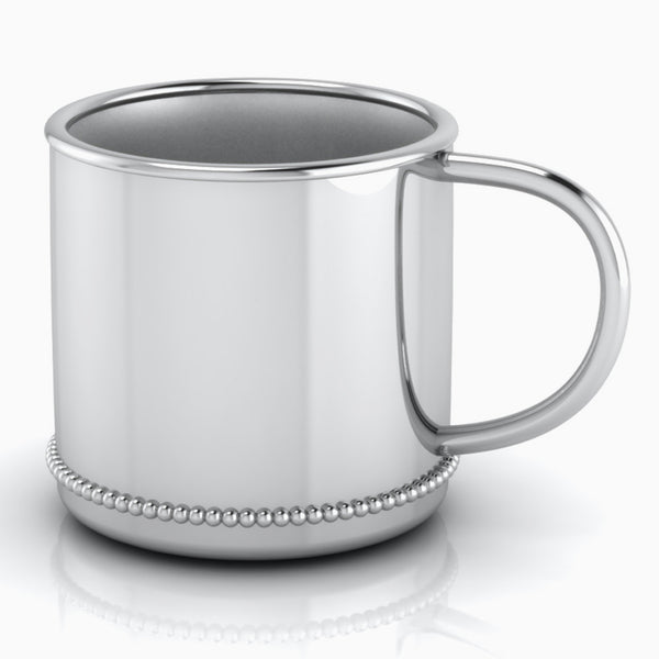 Krysaliis Classic Beaded Silver Plated Baby Cup