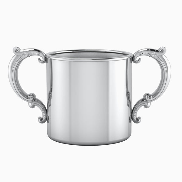 Krysaliis 2 Handle Victorian Silver Plated Baby Cup