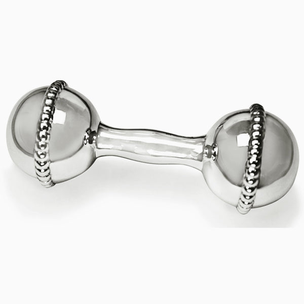 Krysaliis Sterling Silver Mini Beaded Dumbbell View 3