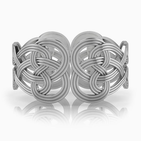 Le Nouveau Silver-plate Napkin Rings by Krysaliis - Set of 4
