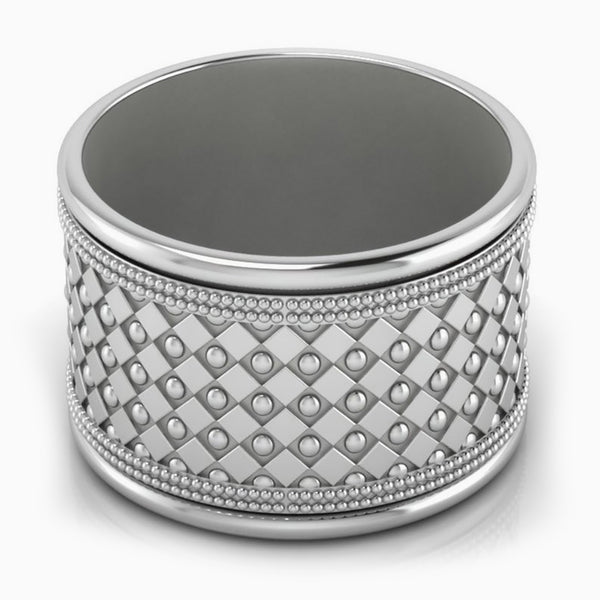 Gothic Silver-plate Napkin Rings by Krysaliis - Set of 4