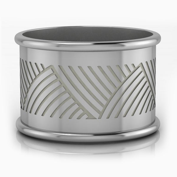 Krysaliis Trigono Silver-plate Napkin Ring Set of 4