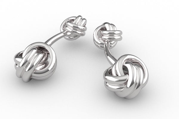 Krysaliis Sterling Knot Cufflinks