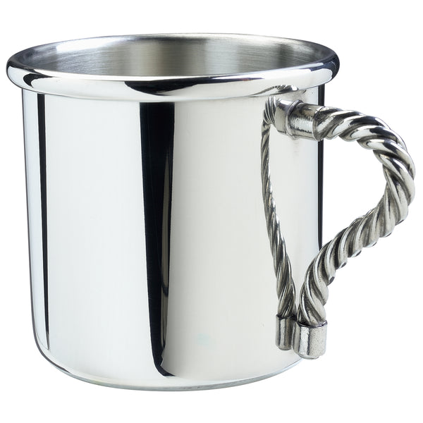 Salisbury Rope Handle Pewter Baby Cup - 5 oz