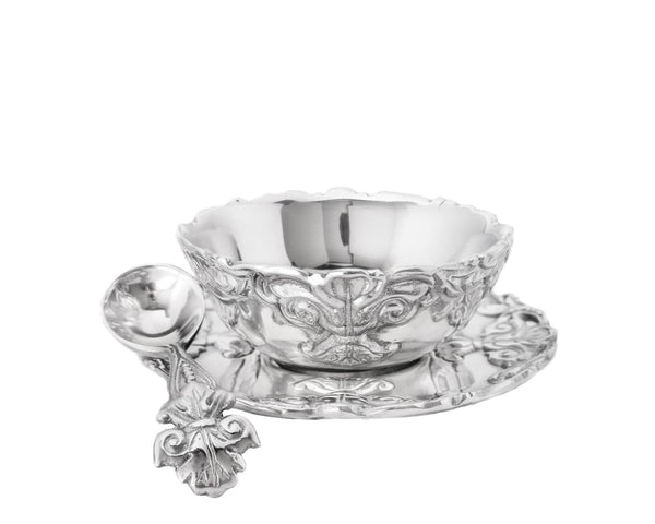 Arthur Court Fleur-De-Lis Condiment Server