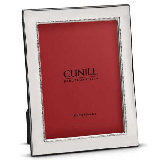 Elegant Cunill Tiffany Plain Sterling 5x7 Frame for weddings and special occasions