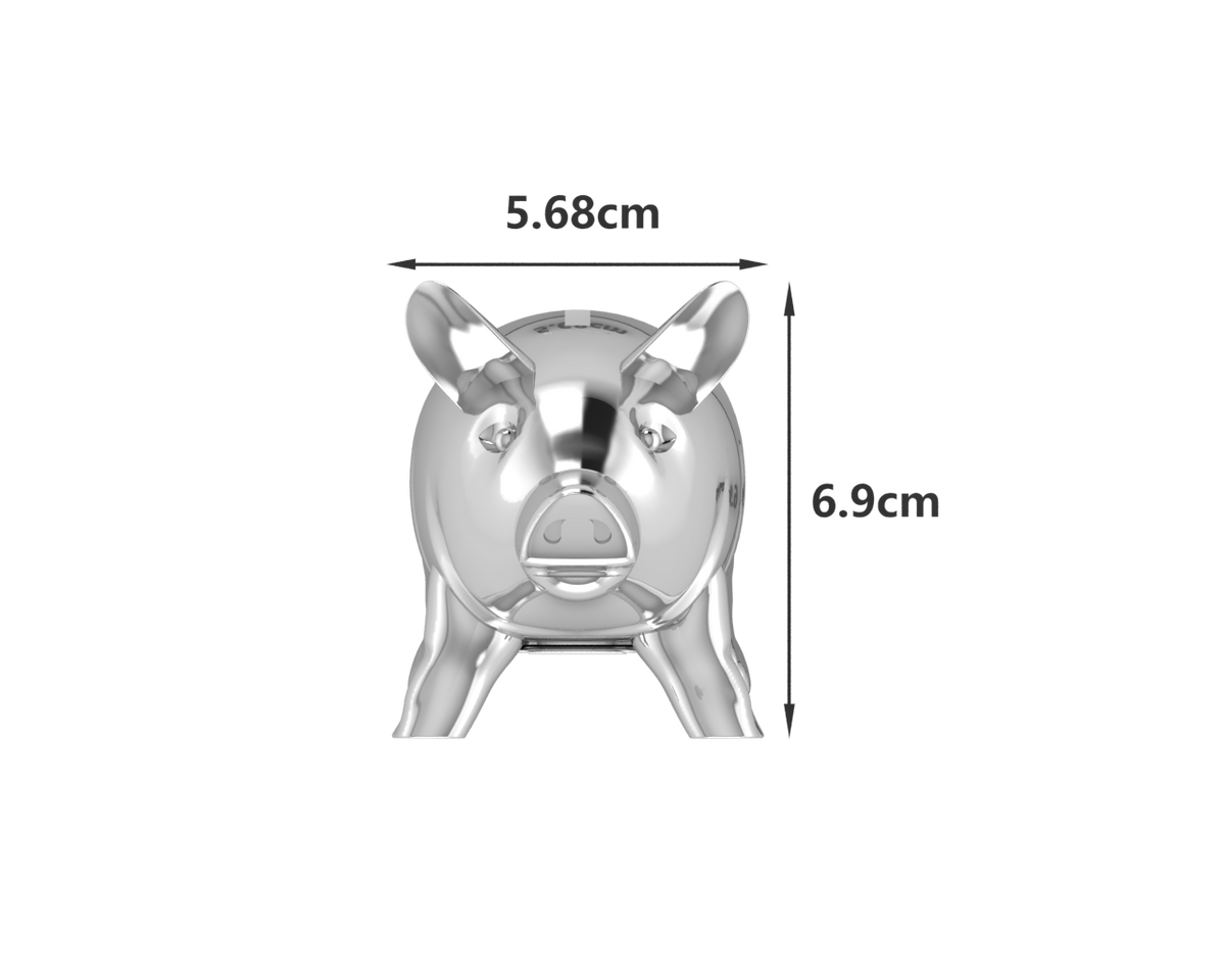 Krysaliis Silverplate Piggy Baby Bank All Silver Gifts