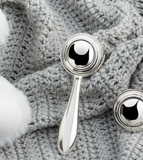Krysaliis Sterling Silver Spin It Baby Rattle