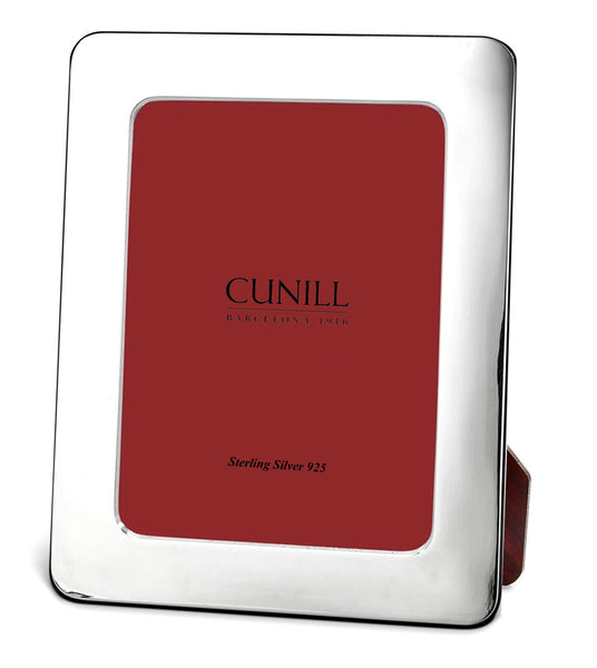 Cunill 'Plain Round Corner' 8x10 Non-Tarnish Sterling Silver Picture Frame