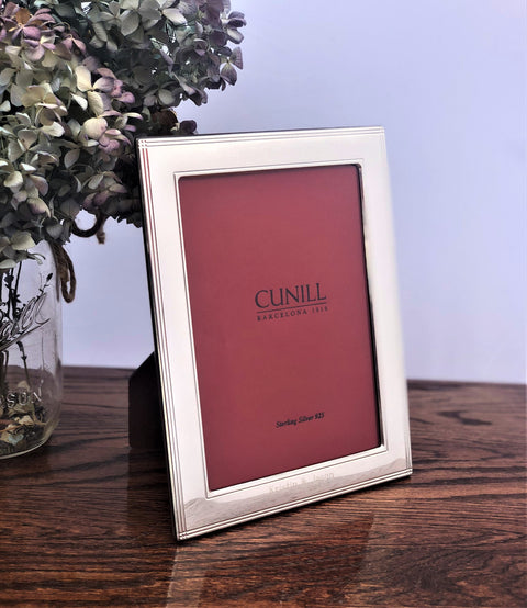 Cunill 'Madison' 8x10 Non-Tarnish Sterling Silver Picture Frame