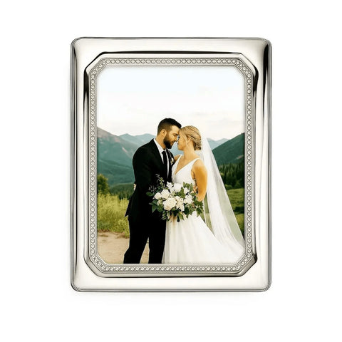 Cunill 'Roma' 4x6 Non-Tarnish Sterling Silver Picture Frame