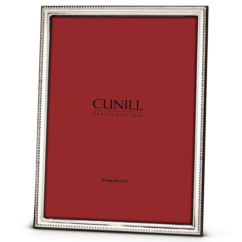 Cunill 'Bead Slim' 5x7 Non-Tarnish Sterling Silver Picture Frame