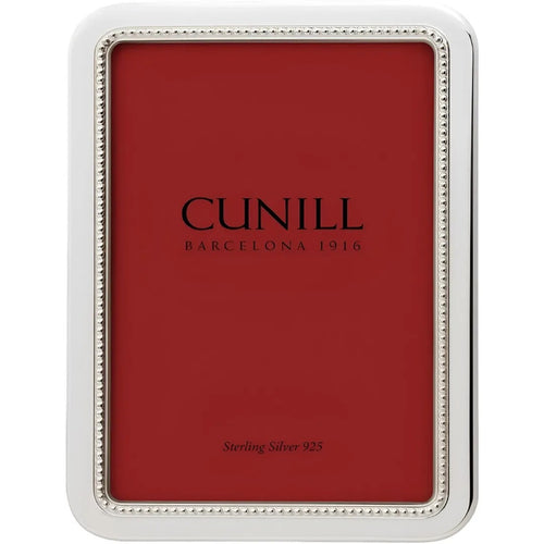 Cunill 'Manchester Bead' Non-Tarnish Sterling Silver Picture Frame in 5" x 7"
