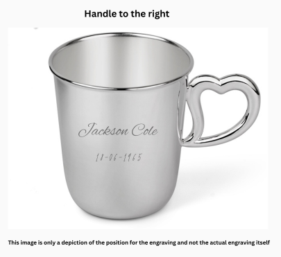 Krysaliis Sterling Silver Baby Cup - Heart