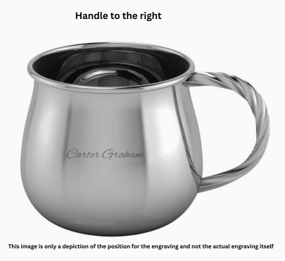 Krysaliis Silver Plated Baby Cup - Spiral