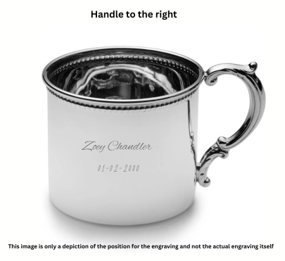 Empire Bead Sterling Design Baby Cup