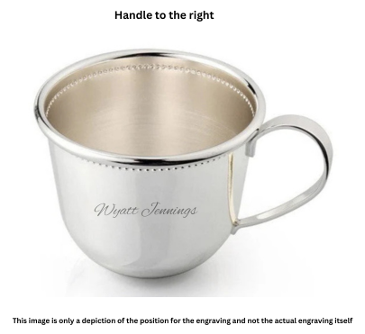 Krysaliis Beaded Silver Plate Baby Cup