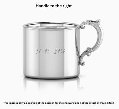 Krysaliis Sterling Silver Baby Cup- Classic Victorian Handle