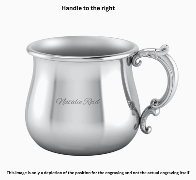 Krysaliis Silver Plated Baby Cup - Victorian