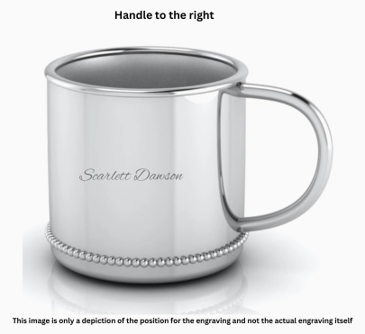Krysaliis Classic Silver Plated Baby Cup - Beaded
