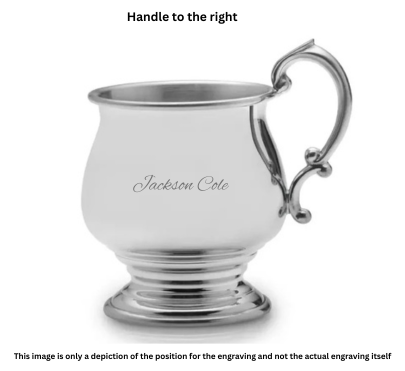 Empire Pedestal Pewter Baby Cup