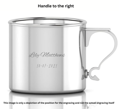 Krysaliis Sterling Silver Baby Cup - Modern Handle