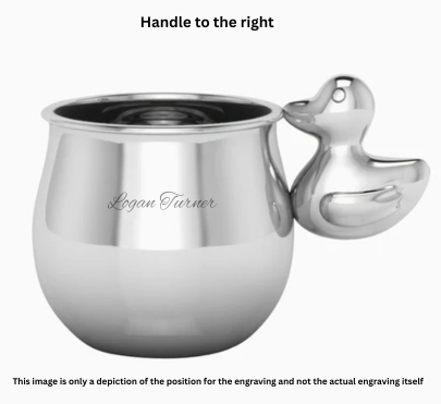 Krysaliis Sterling Silver Baby Cup- Duck
