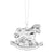 Reed and Barton 2023 Sterling Silver Rocking Horse Ornament