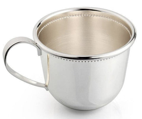 Krysaliis Beaded Silver Plate Baby Cup